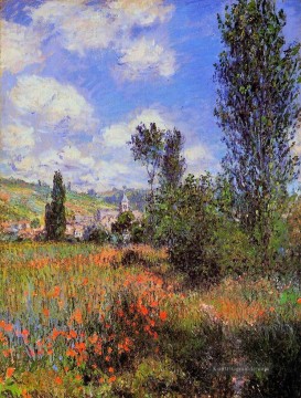 Lane in der Mohnfelder Ile Saintmartin Claude Monet Szenerie Ölgemälde